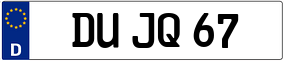 Trailer License Plate